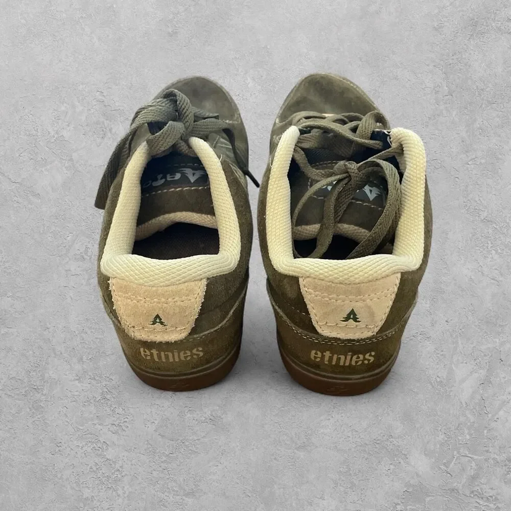 Etnies Arto Saari Skate Shoes Suede Pine Trees 10.5 Skateboarding